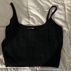 Medium Black Fashion Nova Crop Top